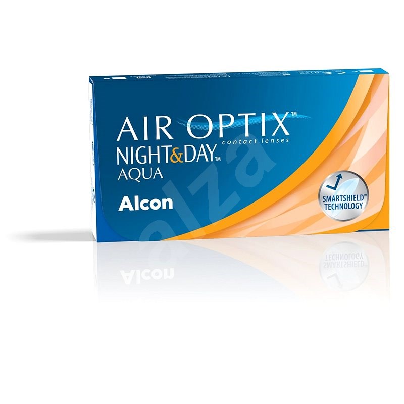 Air Optix Aqua (3 šošovky) dioptria: -9,00, zakrivenie: 8,60 - Kontaktné šošovky