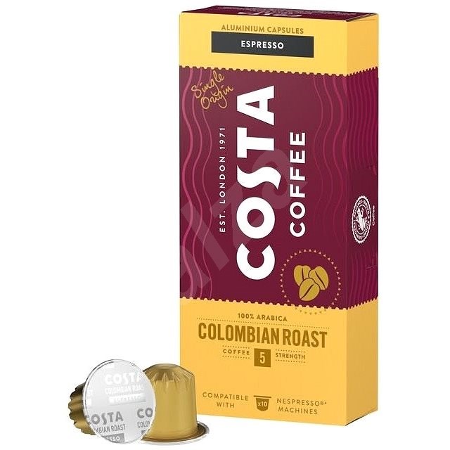 Costa Coffee Colombia 100% Arabica Espresso 10 kapsúl - Kávové kapsuly
