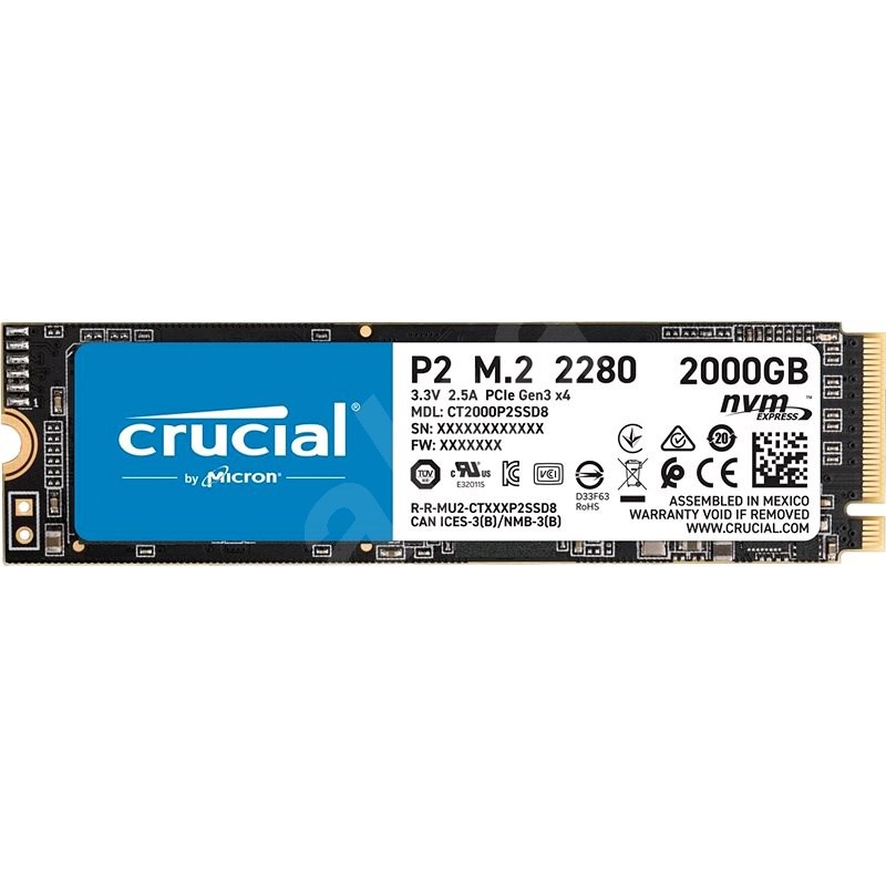 Crucial P2 2 TB - SSD disk