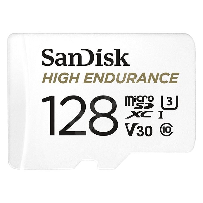 SanDisk microSDXC 128GB High Endurance Video U3 V30 + SD adaptér - Pamäťová karta