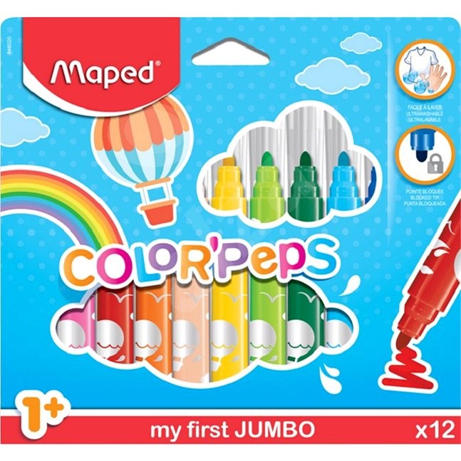 MAPED Color Peps Maxi 12 farieb - Fixky