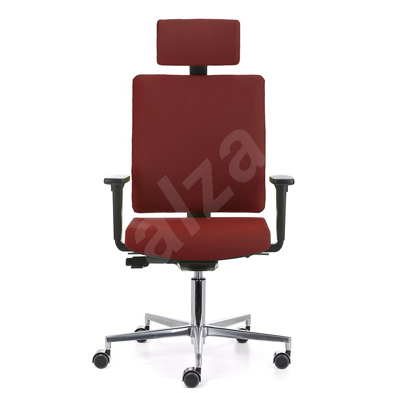 EMAGRA BUTTERFLY červená s hliníkovým krížom - Kancelárska stolička