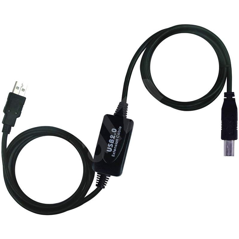 PremiumCord USB 2.0 repeater 10m prepojovací - Dátový kábel