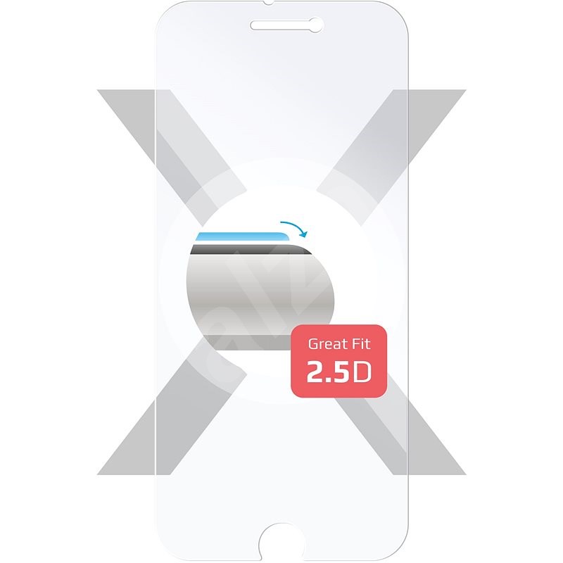 FIXED pre Apple iPhone 6/6S/7/8/SE (2020/2022) čire - Ochranné sklo