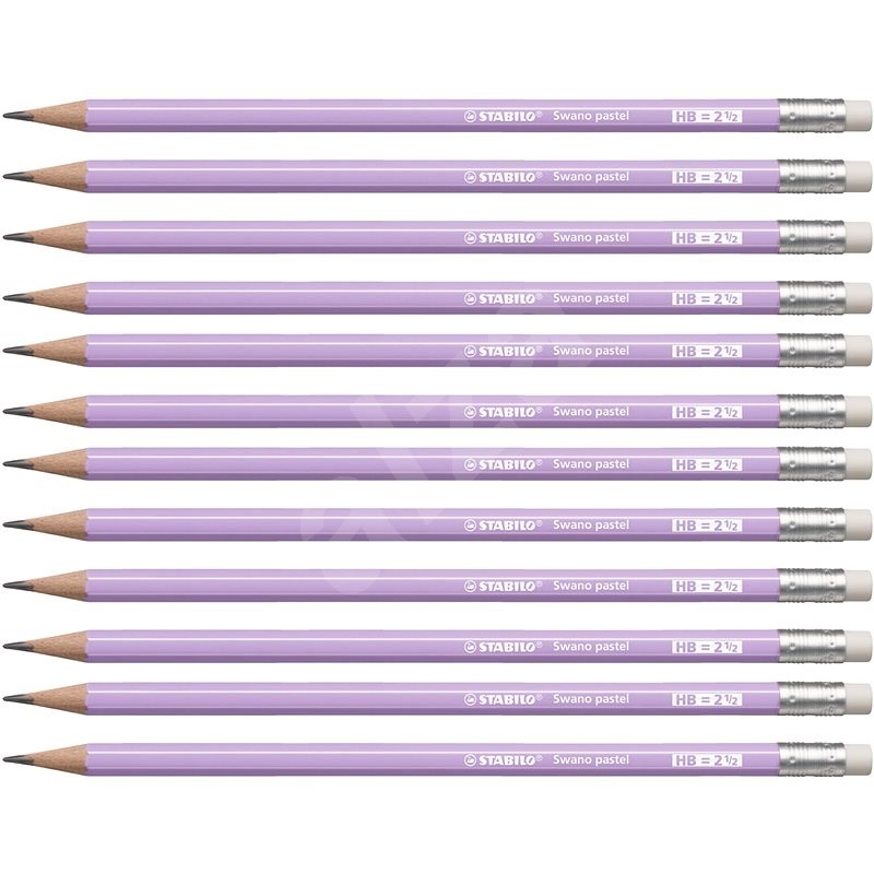 STABILO Swano Pastel HB pastel fialová 12 ks - Ceruzka