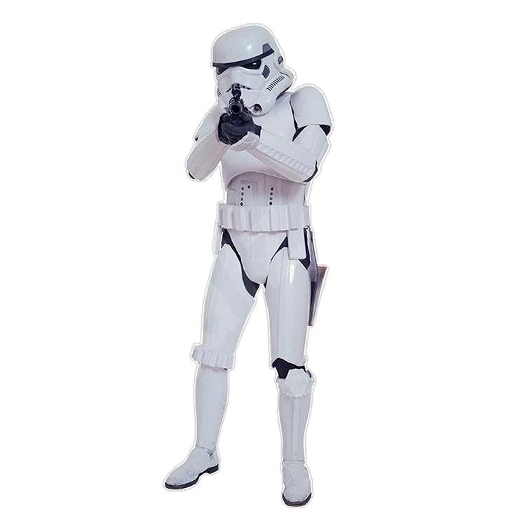 ABYstyle - Star Wars - Samolepiaca dekorácia na stenu – mierka 1:1 – Storm Trooper – (rozmer: 180 × 70 cm - Dekorácia do detskej izby