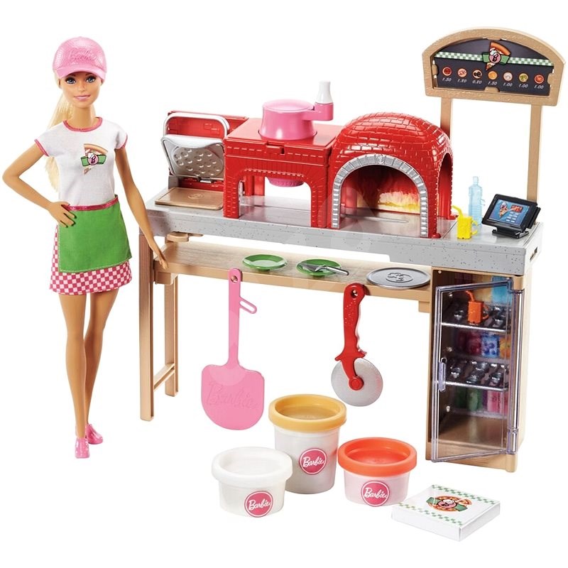 Barbie Varenie a pečenie Pizza herná súprava - Bábika
