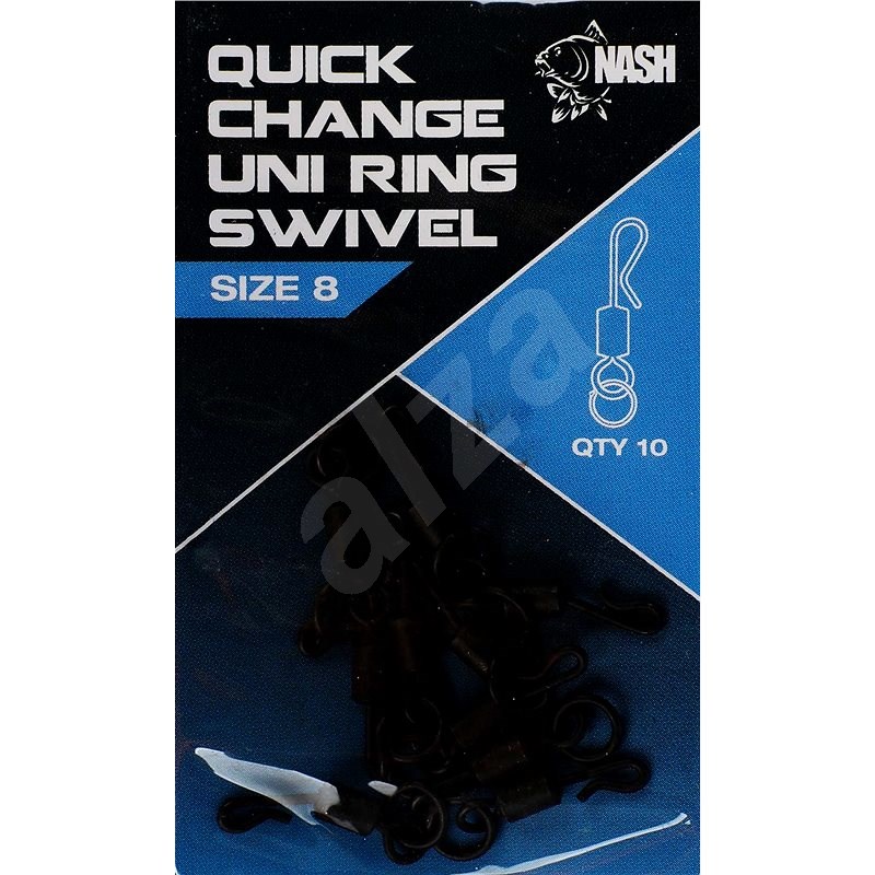 Nash Quick Change Uni Ring Swivel 10 ks - Obratlík