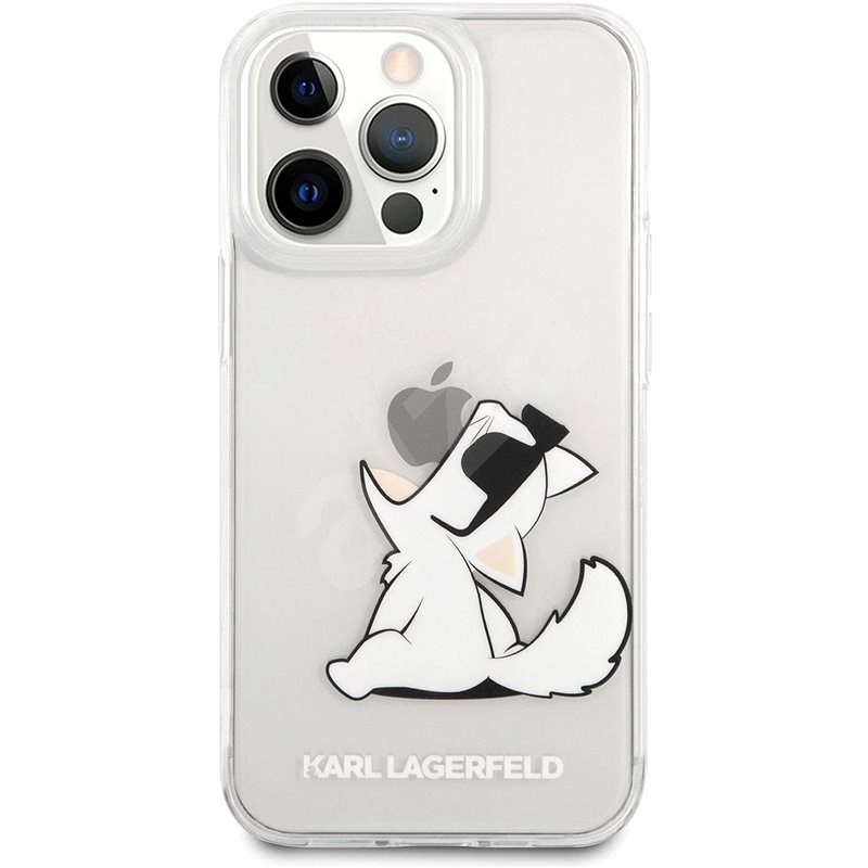 Karl Lagerfeld PC / TPU Choupette Eat Kryt na Apple iPhone 13 Pro Max Transparent - Kryt na mobil