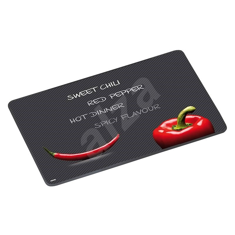 Kesper Sklenená rezacia doska, paprika a chilli, 30 × 40 cm - Doska na krájanie