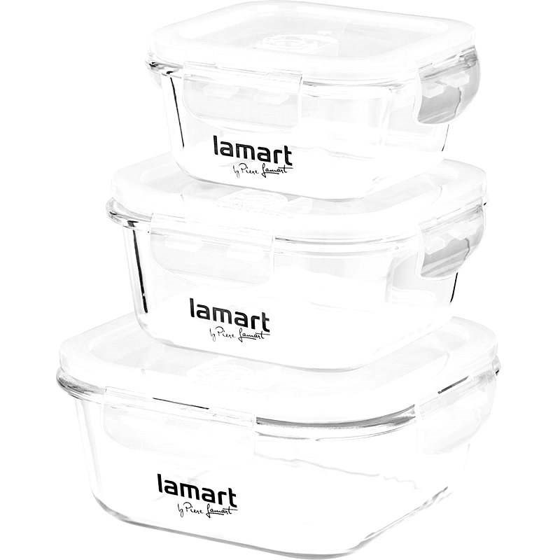 Lamart Súprava dóz 3 ks Air LT6012 - Dózy na potraviny