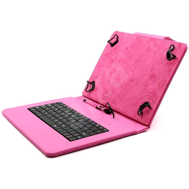 C-TECH PROTECT NUTKC-01 růžové - Puzdro na tablet s klávesnicou