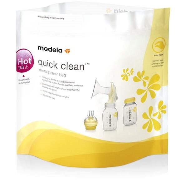 MEDELA Quick Clean - 5 ks - Vrecká na materské mlieko