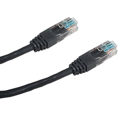 Datacom CAT5E UTP čierny 0,5 m - Sieťový kábel