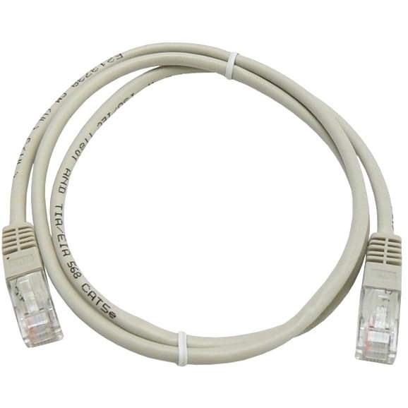 Datacom, CAT5E, UTP sivý 1 m - Sieťový kábel