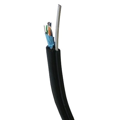 DATACOM FTP drôt CAT5E  PE  305 m cievka čierny OUTDOOR samonosný - Sieťový kábel