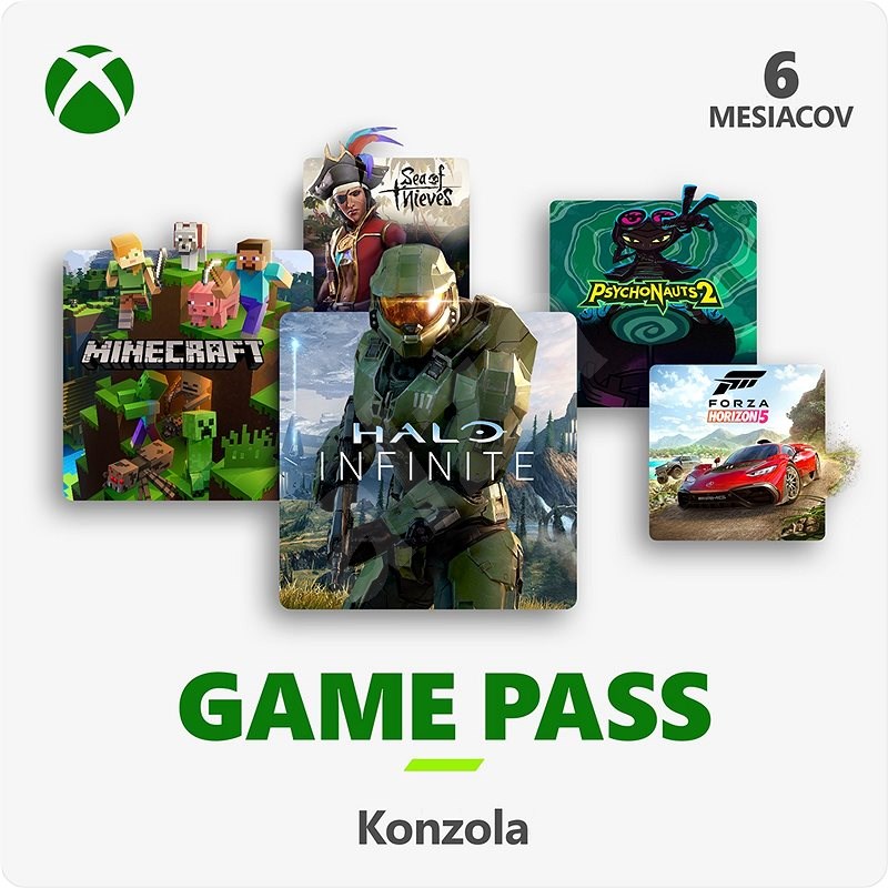 Xbox Game Pass – 6 mesačné predplatné - Dobíjacia karta