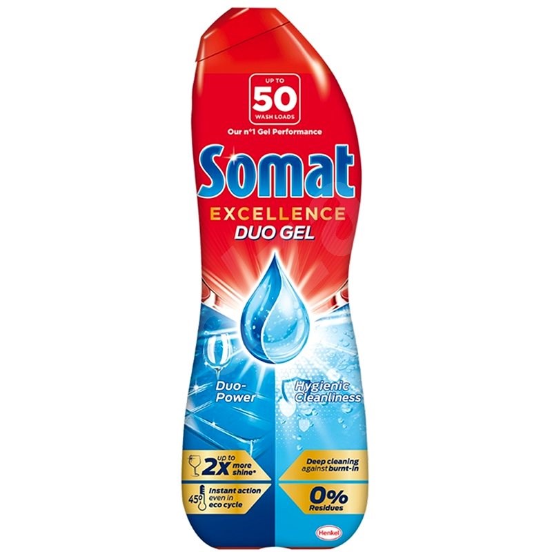 SOMAT Excellence Gél Hygienic Cleanliness 0,9 l - Gél do umývačky riadu