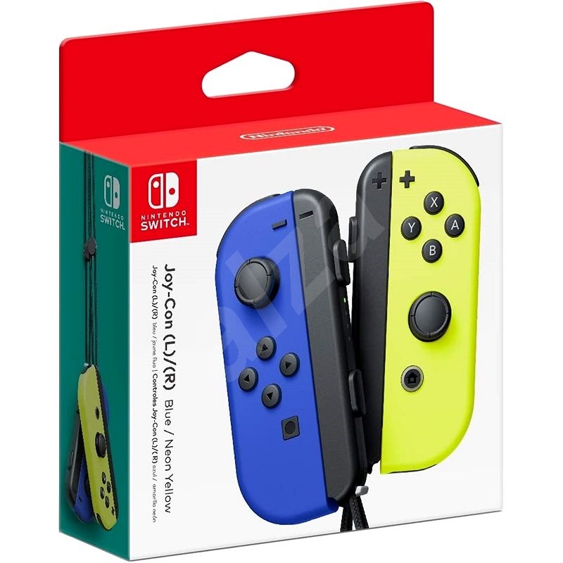 Nintendo Switch Joy-Con ovládače Blue/Neon Yellow - Gamepad