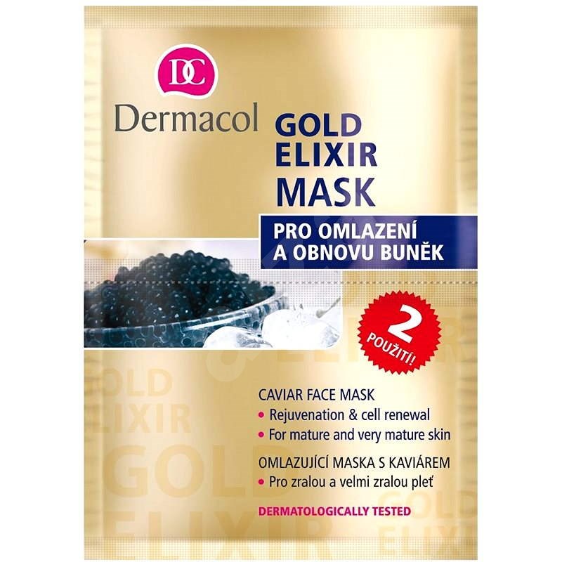DERMACOL Gold Elixir Mask 2x8 g - Pleťová maska