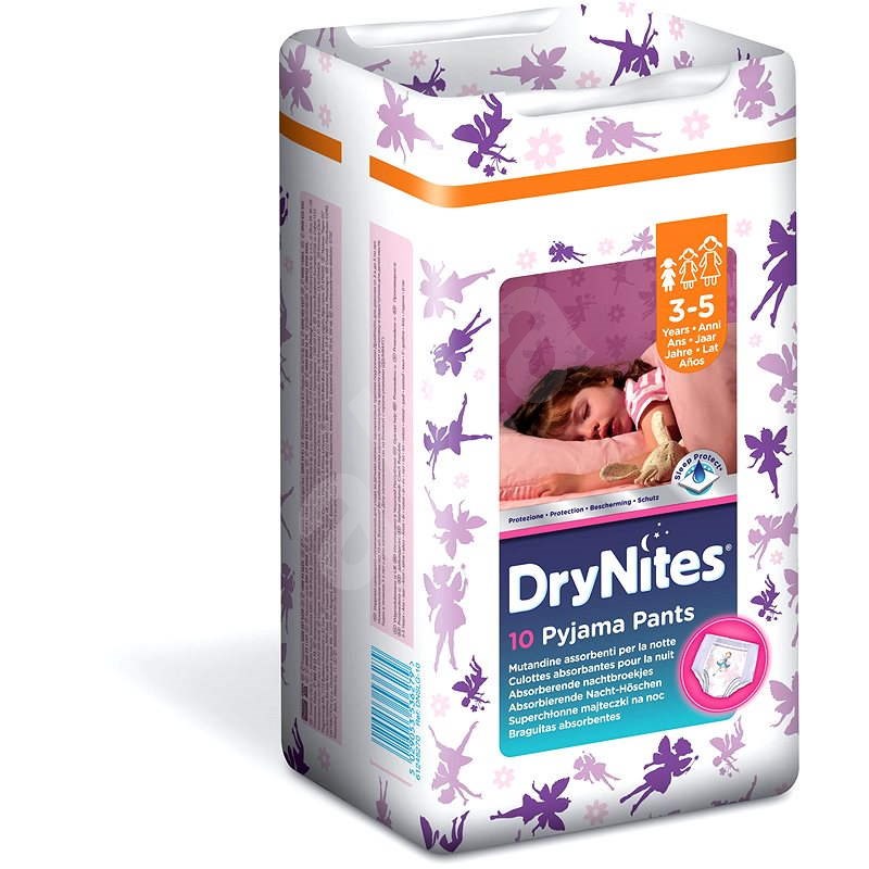 HUGGIES Dry Nites 3/5 Girl Convenience (10 ks) - Detské plienky