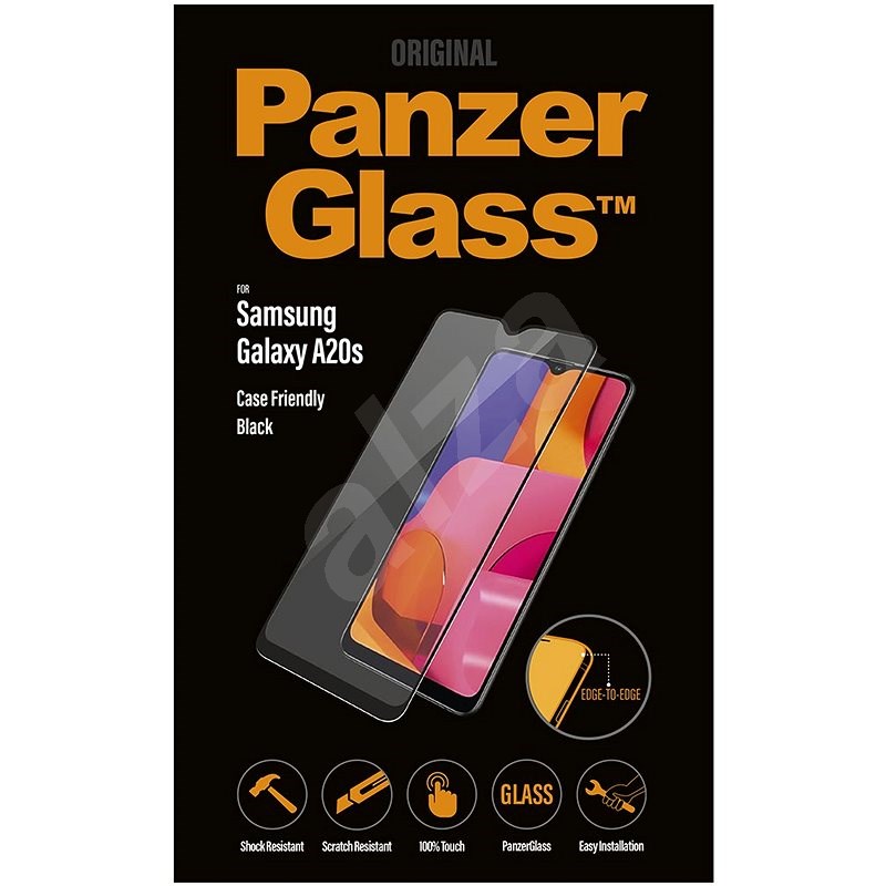 PanzerGlass Edge-to-Edge pre Samsung Galaxy A20s čierne - Ochranné sklo