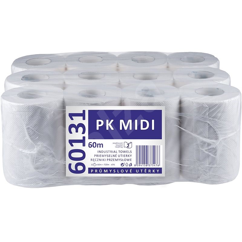 LINTEO PK MIDI biele 12 ks - Papierové utierky do zásobníka