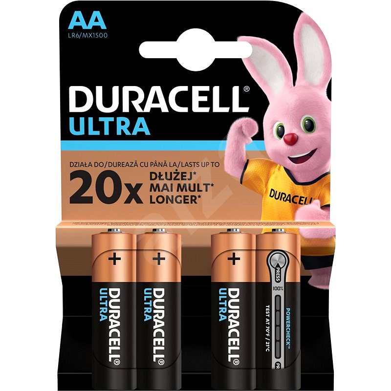 Duracell Ultra alkalická batéria 4 ks (AA) - Jednorazová batéria