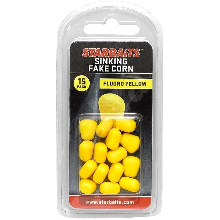Starbaits Floating Fake Corn Yellow 15ks - Gumená nástraha