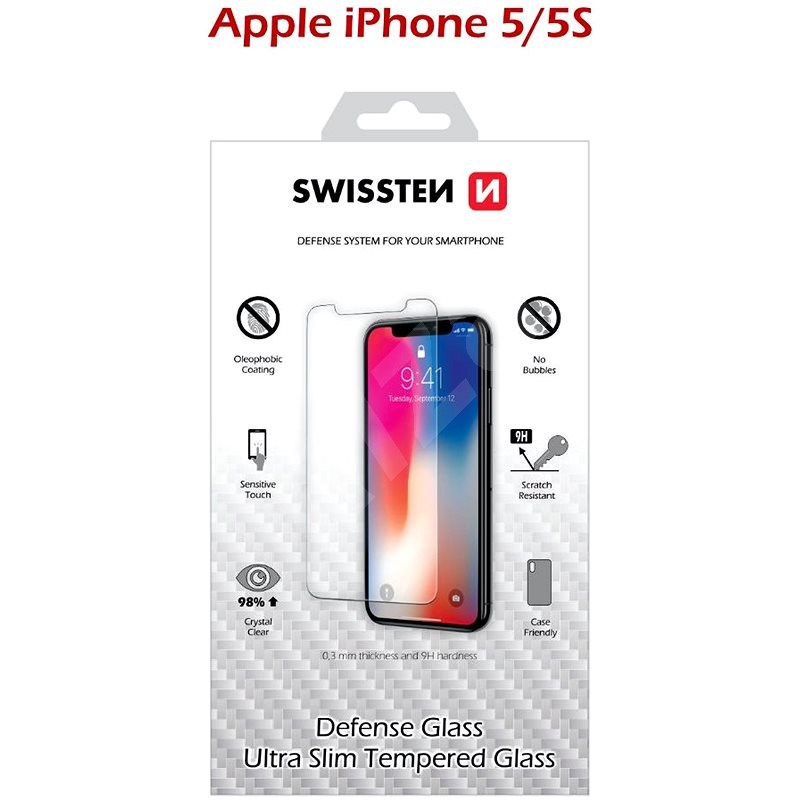 Swissten pre iPhone 5/5S/SE - Ochranné sklo
