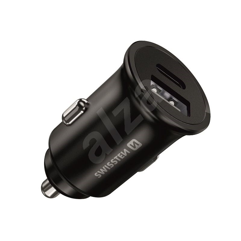 Swissten CL adaptér Power Delivery 20 W iPhone 12 čierna - Nabíjačka do auta