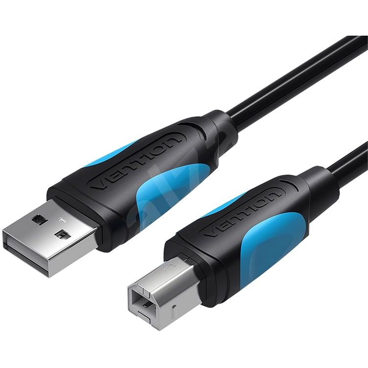 Vention USB-A -> USB-B Print Cable 5 m Black - Dátový kábel