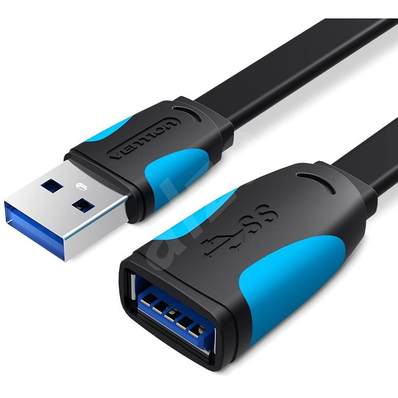 Vention USB3.0 Extension Cable 2 m Black - Dátový kábel
