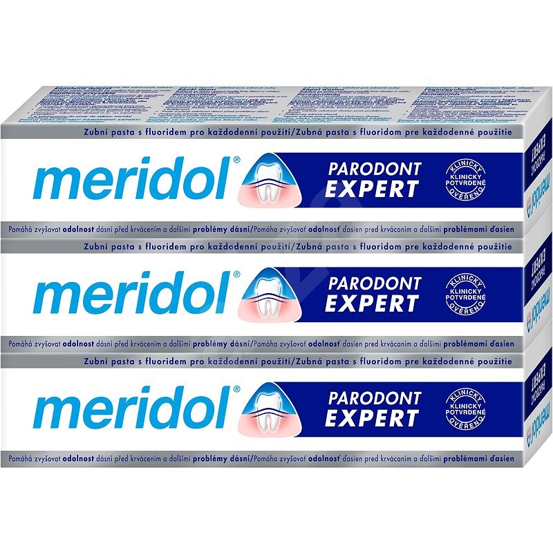 MERIDOL Parodont Expert 3× 75 ml - Zubná pasta