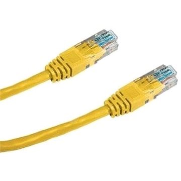 Datacom CAT5E UTP žltý 0,5 m - Sieťový kábel