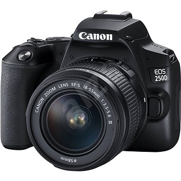 Canon EOS 250D čierny + 18–55 mm DC III