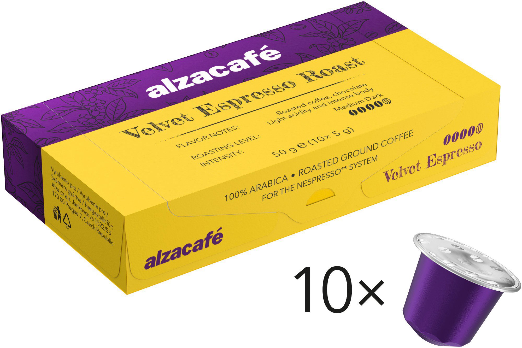 AlzaCafé Velvet Espresso Roast, 10 kapsúl