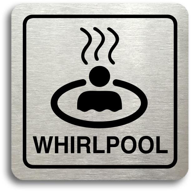 Accept Piktogram "whirlpool II" (80 × 80 mm) (stříbrná tabulka - černý tisk)