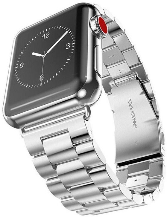 Eternico Elegance Metal na Apple Watch 42 mm/44 mm/45 mm/Ultra 49 mm silver
