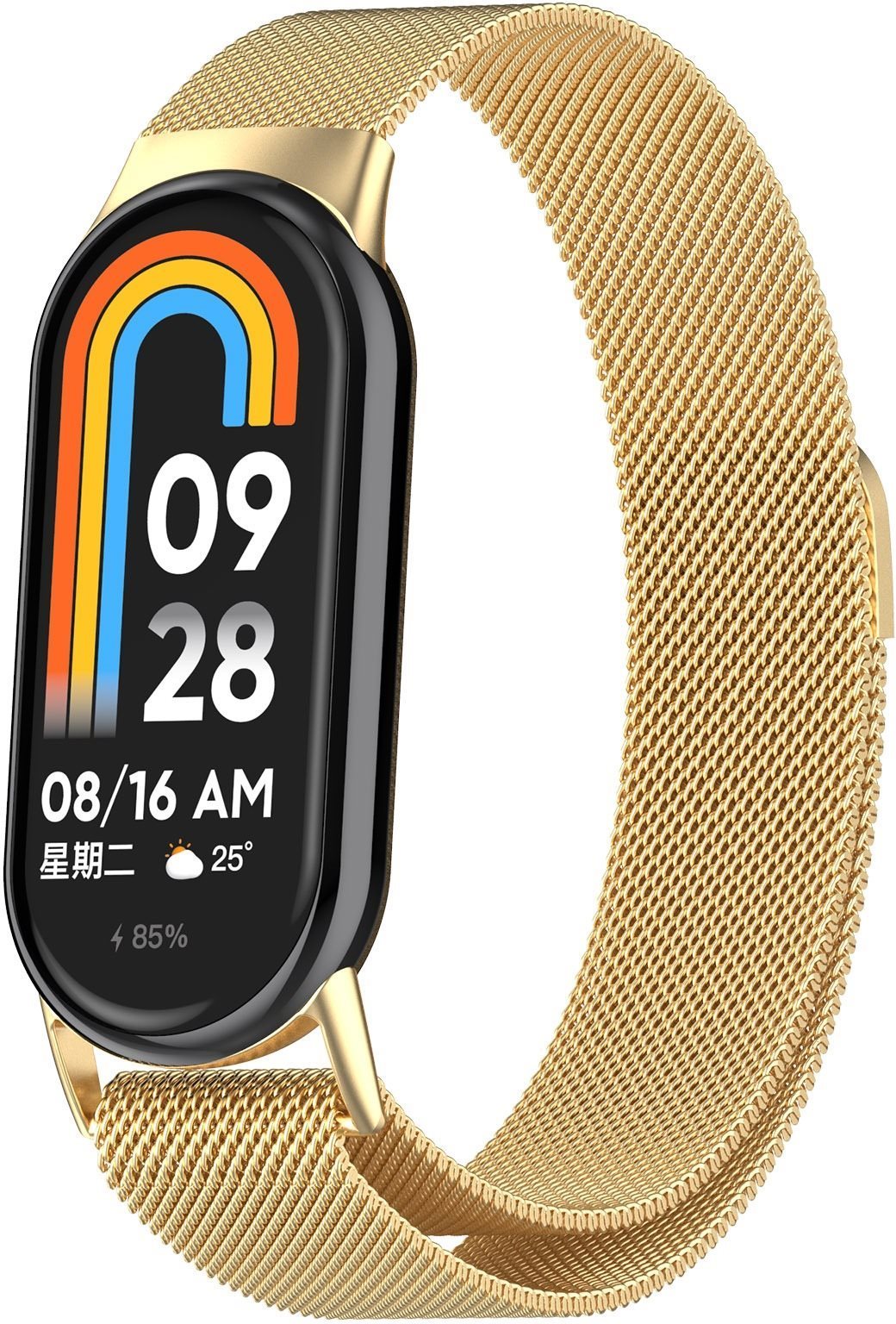 Eternico Elegance Milanese na Xiaomi Smart Band 8/9/10 gold