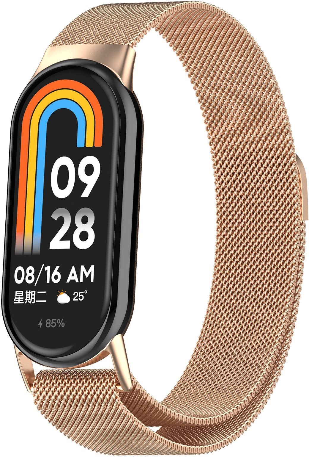 Eternico Elegance Milanese na Xiaomi Smart Band 8/9/10 rose gold