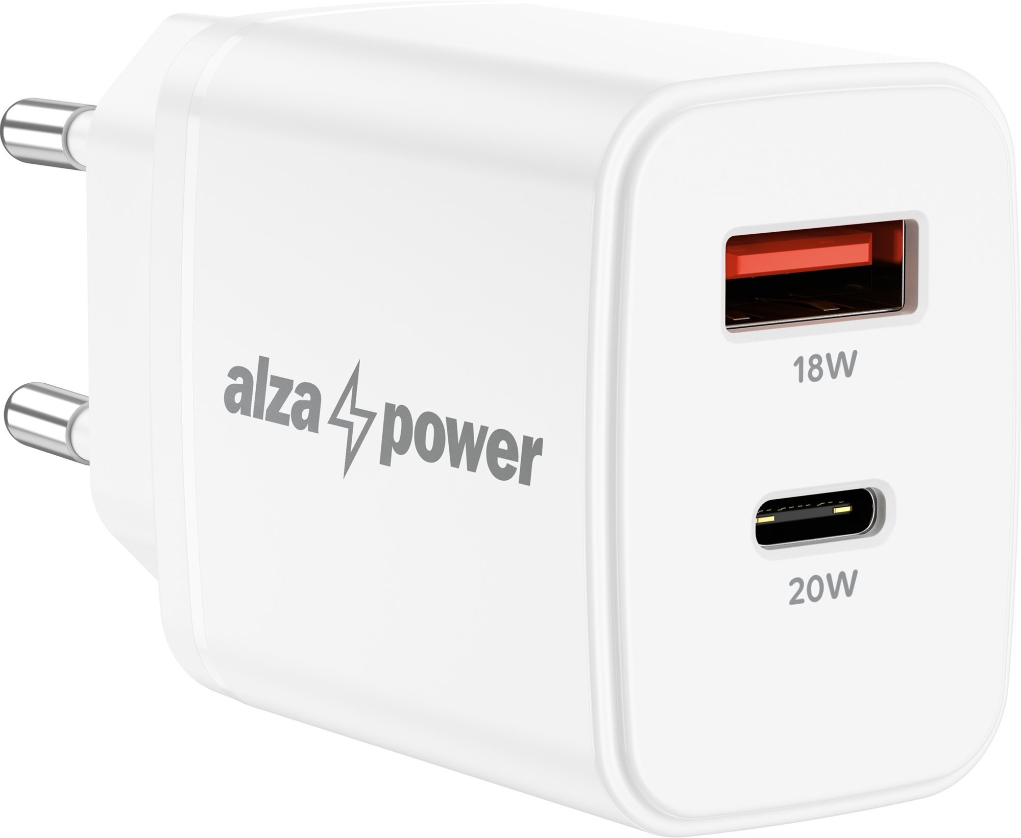 AlzaPower A101 Fast Charge 20 W biela