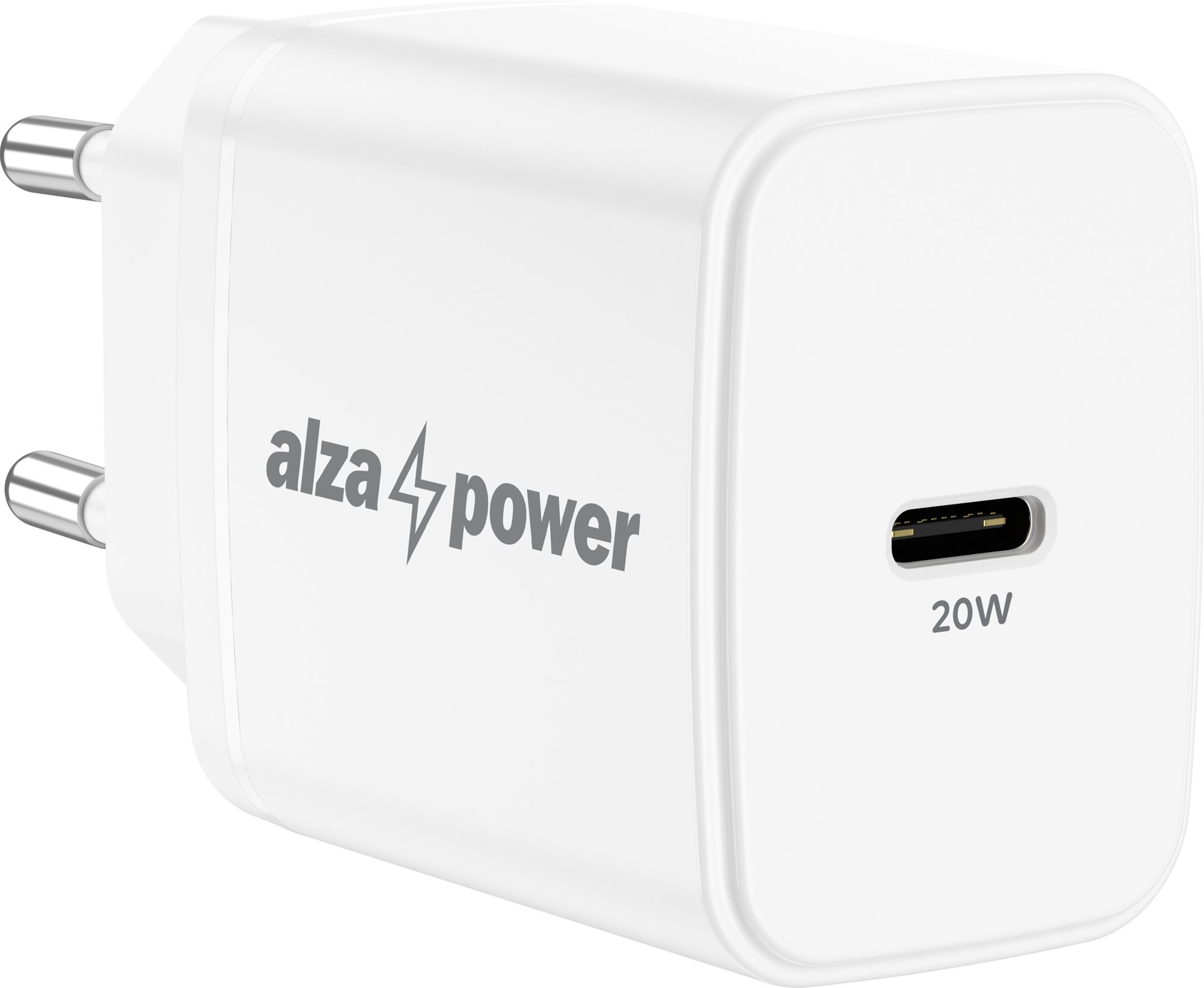 AlzaPower A110 Fast Charge 20 W biela