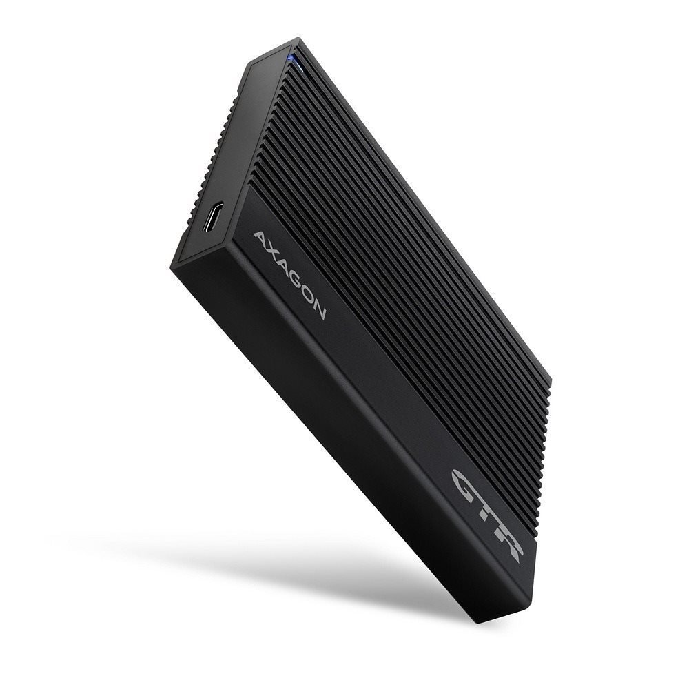 AXAGON EE25-GTR, RIBBED box 2.5" HDD / SSD, USB-C 10 Gbps
