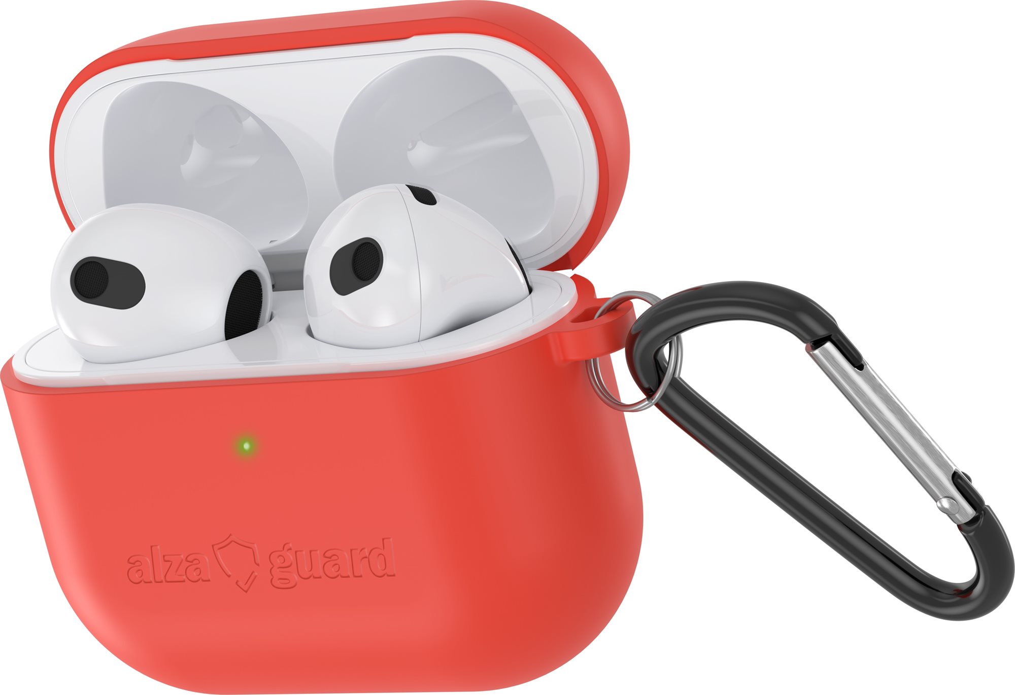 AlzaGuard Skinny Silicone Case na Airpods 2021 červené