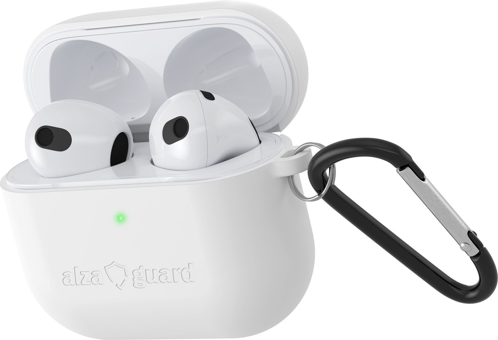 AlzaGuard Skinny Silicone Case na Airpods 2021 biele