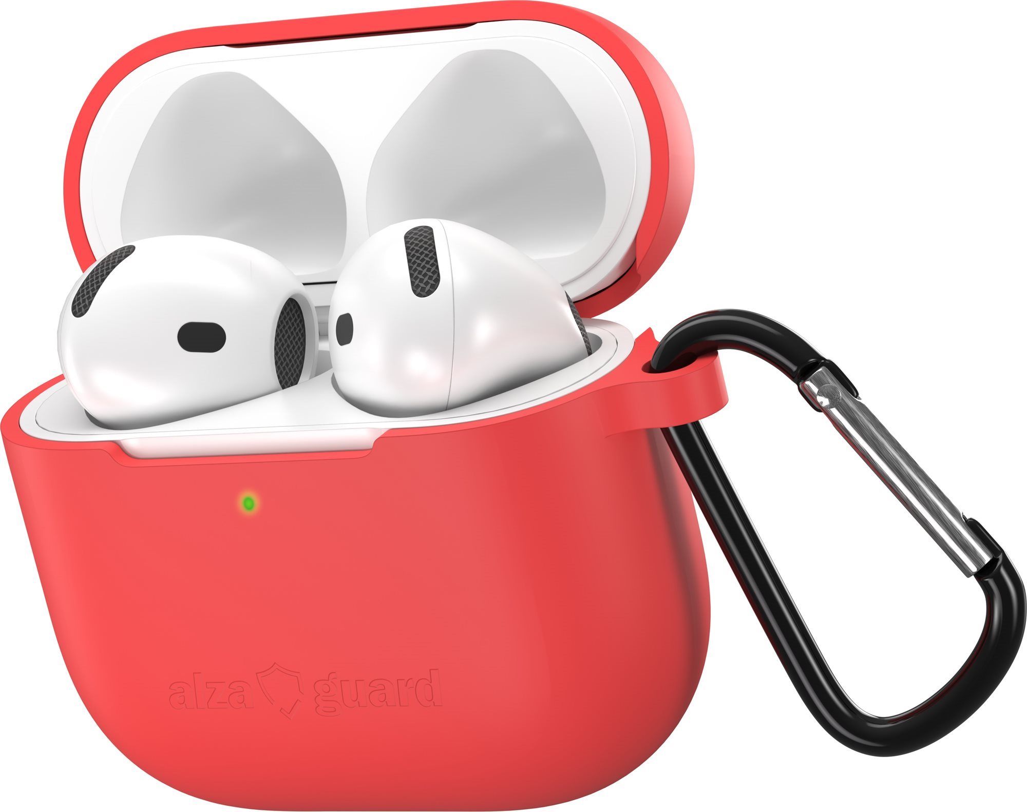 AlzaGuard Skinny Silicone Case pre Airpods 4 červené