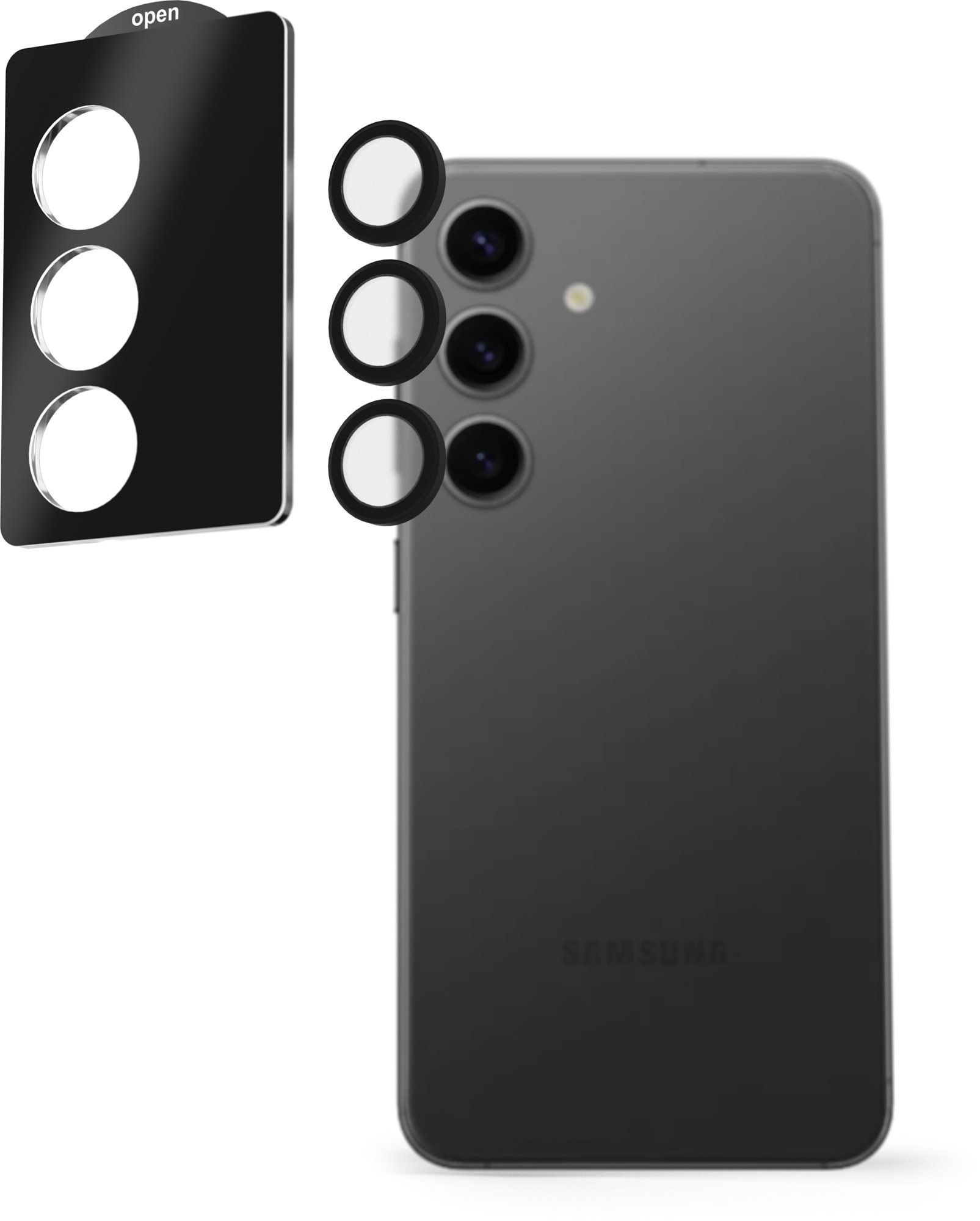 AlzaGuard Elite Lens Protector na Samsung Galaxy S24/S24+ čierne