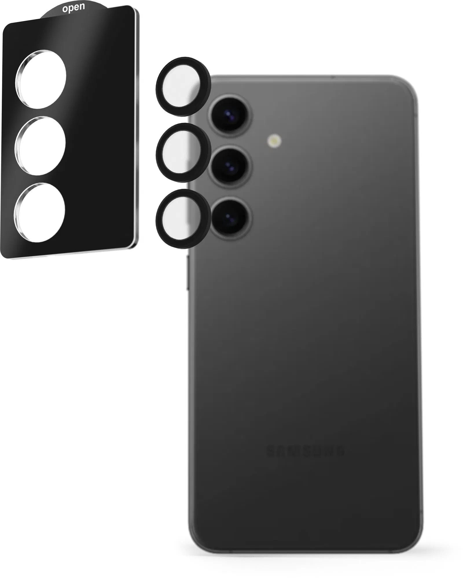 AlzaGuard Elite Lens Protector na Samsung Galaxy S24 Ultra 5G číre s inštalačným rámikom
