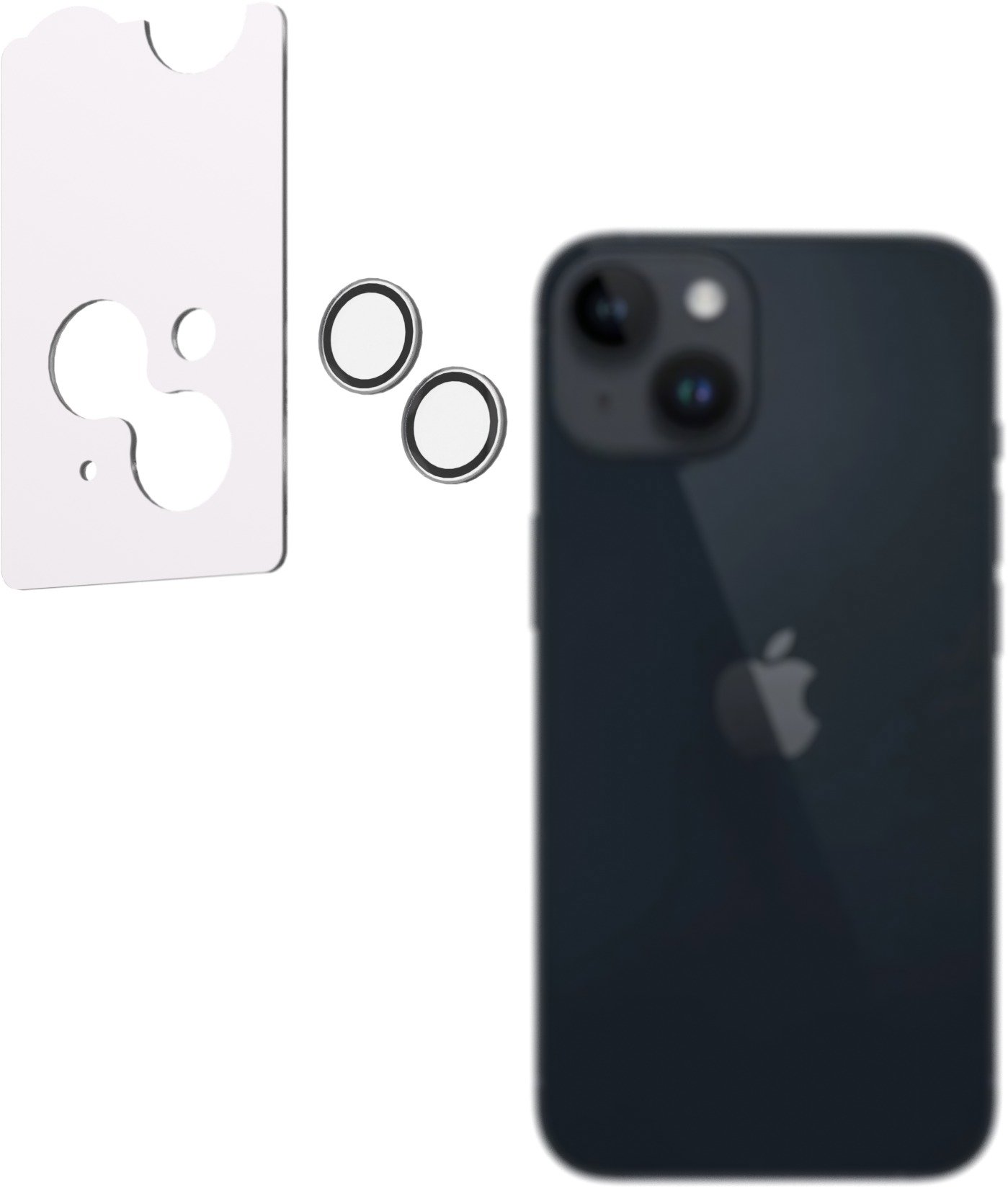 AlzaGuard Elite Lens Protector pre iPhone 14/14 Plus číre s inštalačným rámčekom